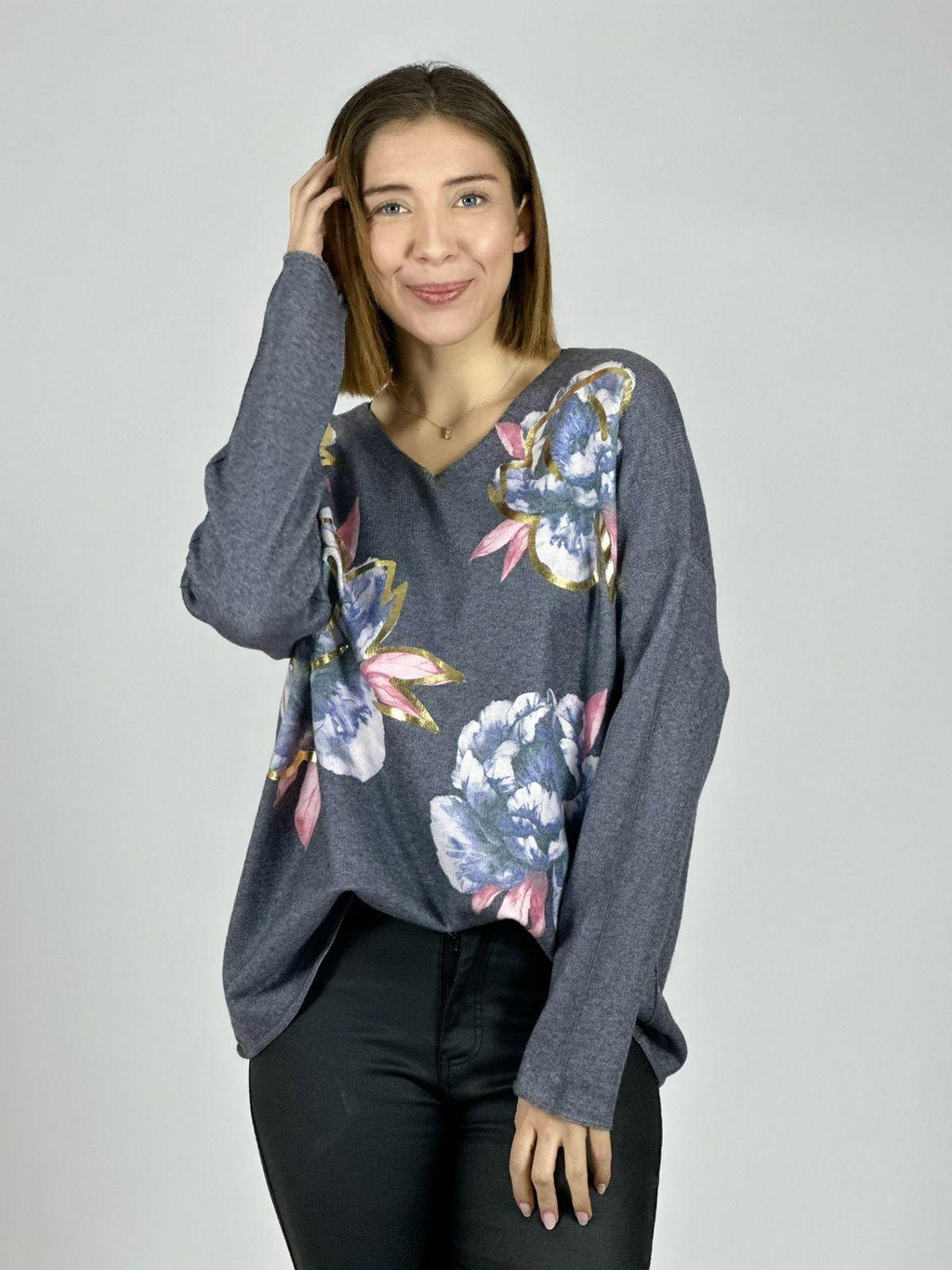 Sweater Spandex Estampado Floral
