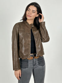 Chaqueta Biker Ecocuero