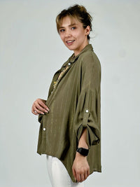 Blusa Crepe Diseño Ojo