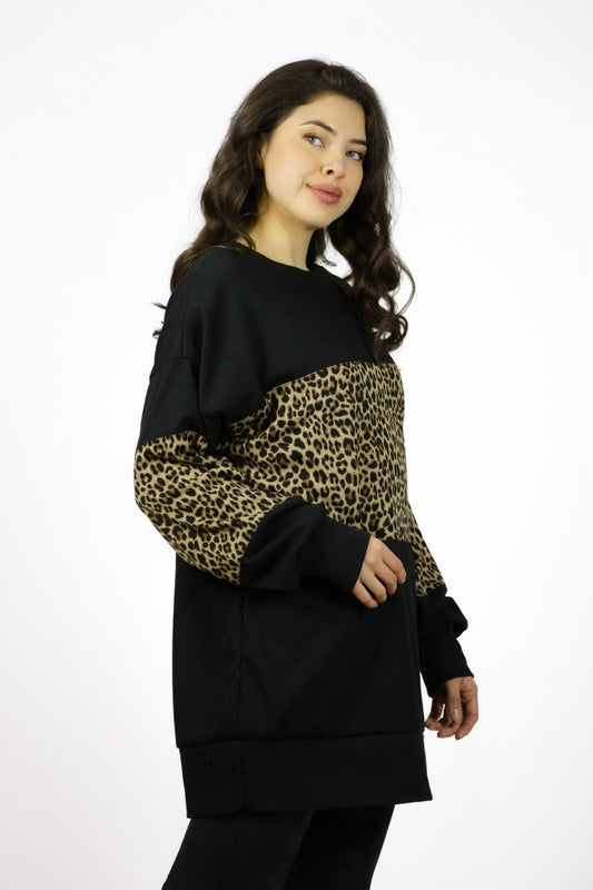 Polerón Franja Print