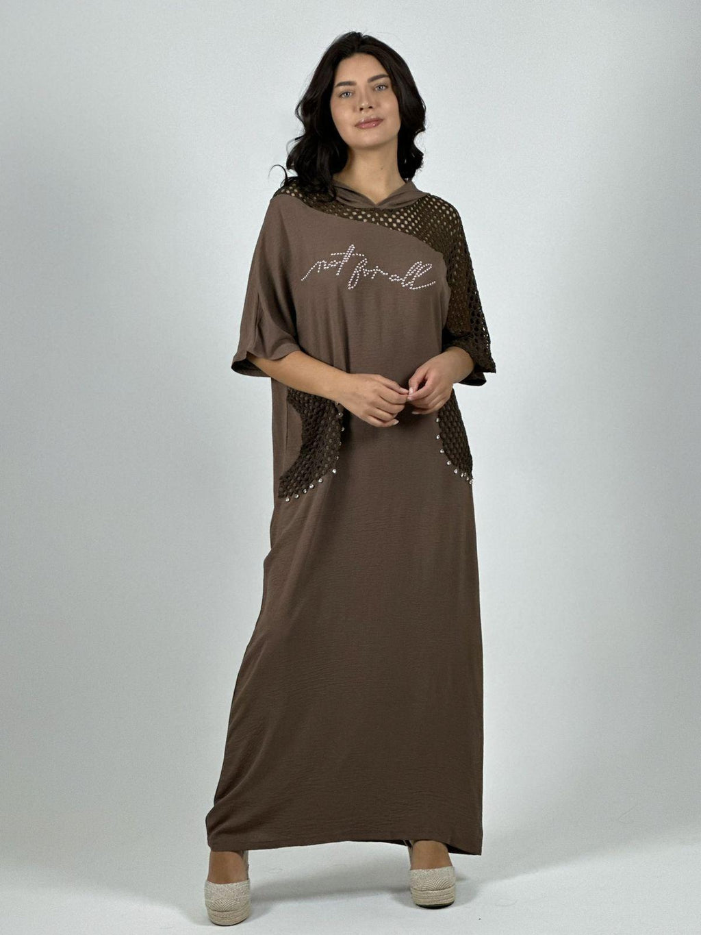 Vestido Lino Largo Holgado