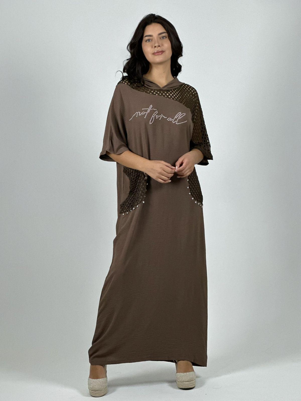 Vestido Lino Largo Holgado