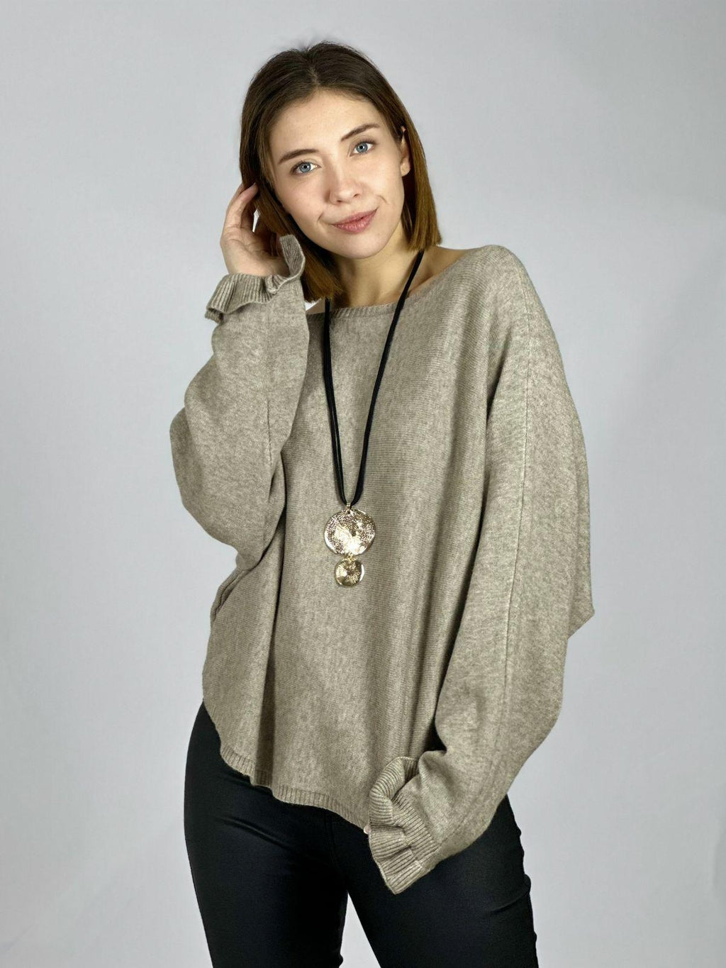 Sweater Spandex Corto Cuello Bote