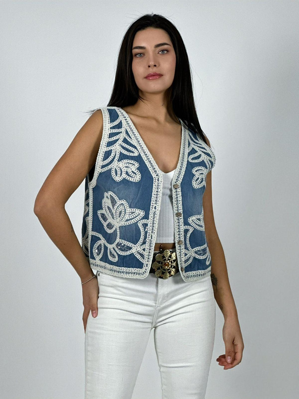 Gillete Boho Chic Diseño Bordado