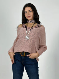 Polera Doble Italiana Con Lazo Print