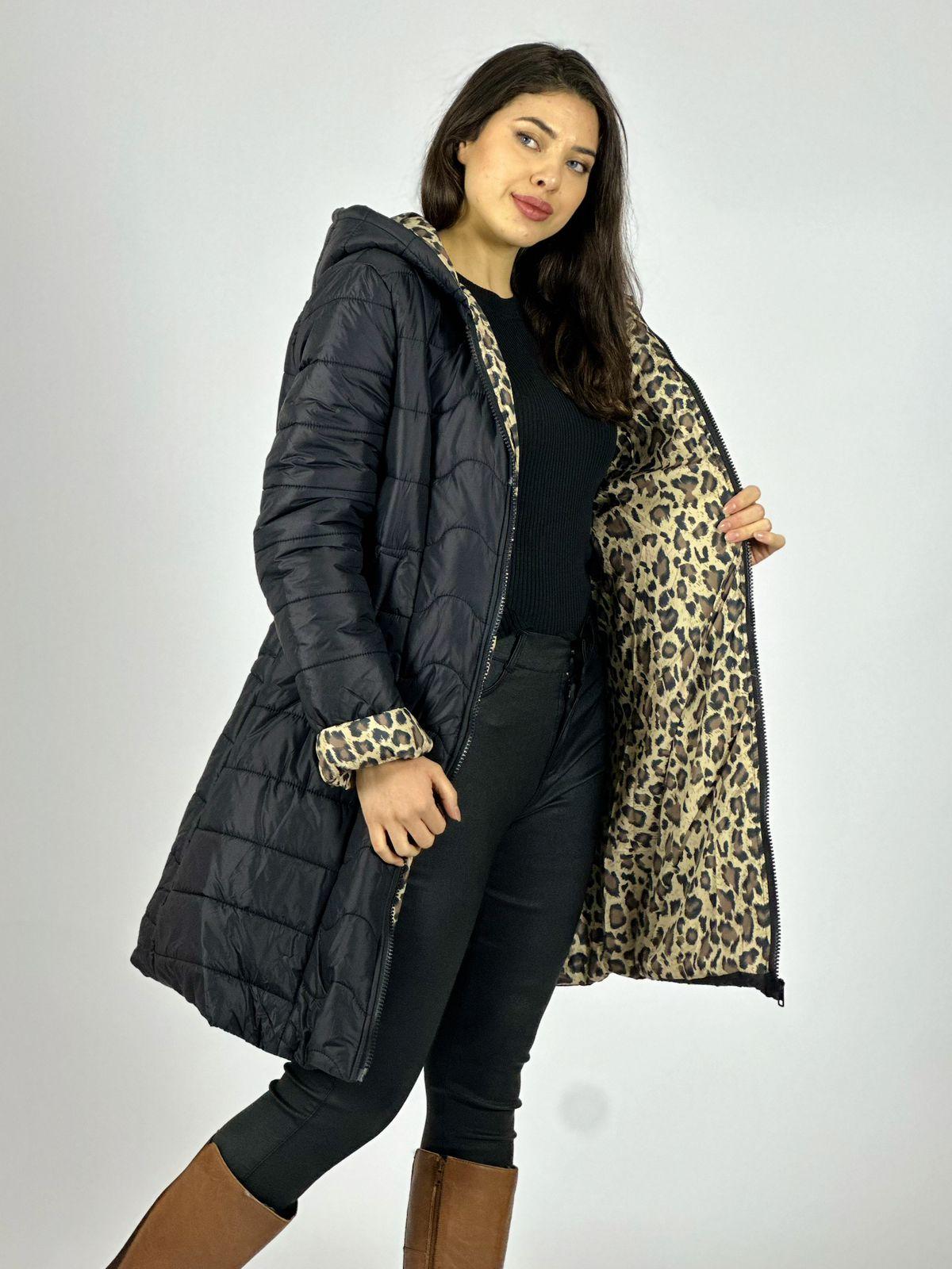 Parka Acolchada Forrado Print
