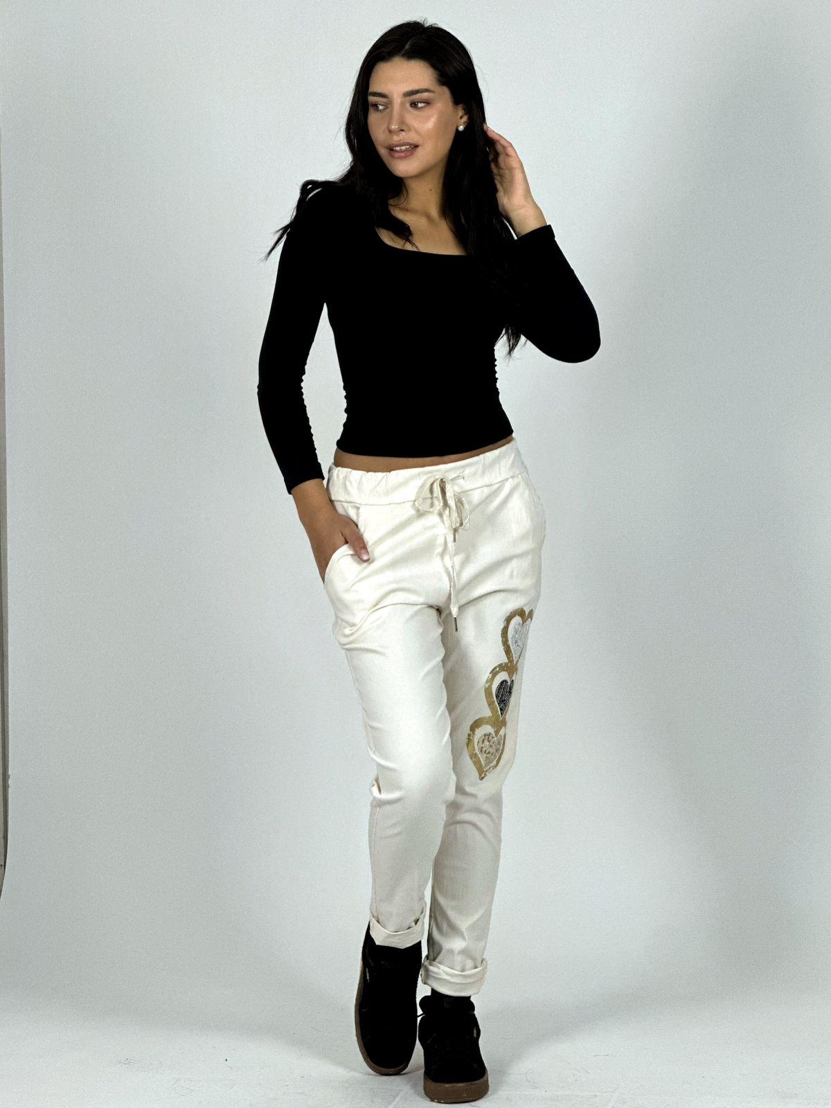 Jogger Italiano Estampado Triple Corazón