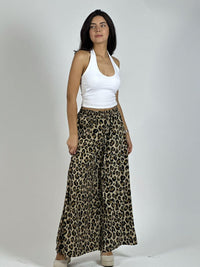 Palazzo Satín Estampado Print