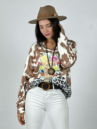 Sweater Cashmere Print