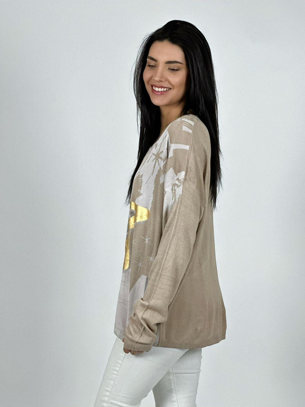 Sweater Hilo Estrella Brillante Print