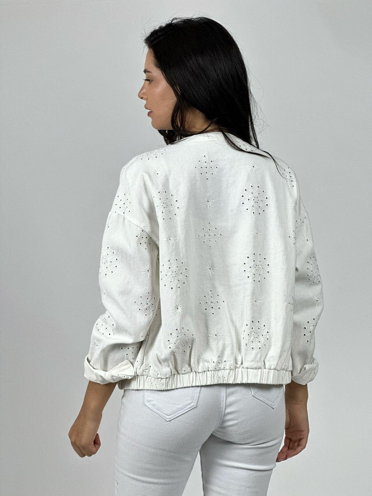 Chaqueta Mezclilla Diseño Broderi