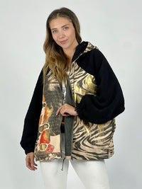 Abrigo Chiporro estampado Cebra