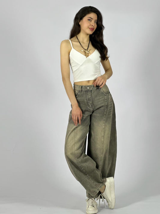 Jeans Mezclilla Balloon Fit