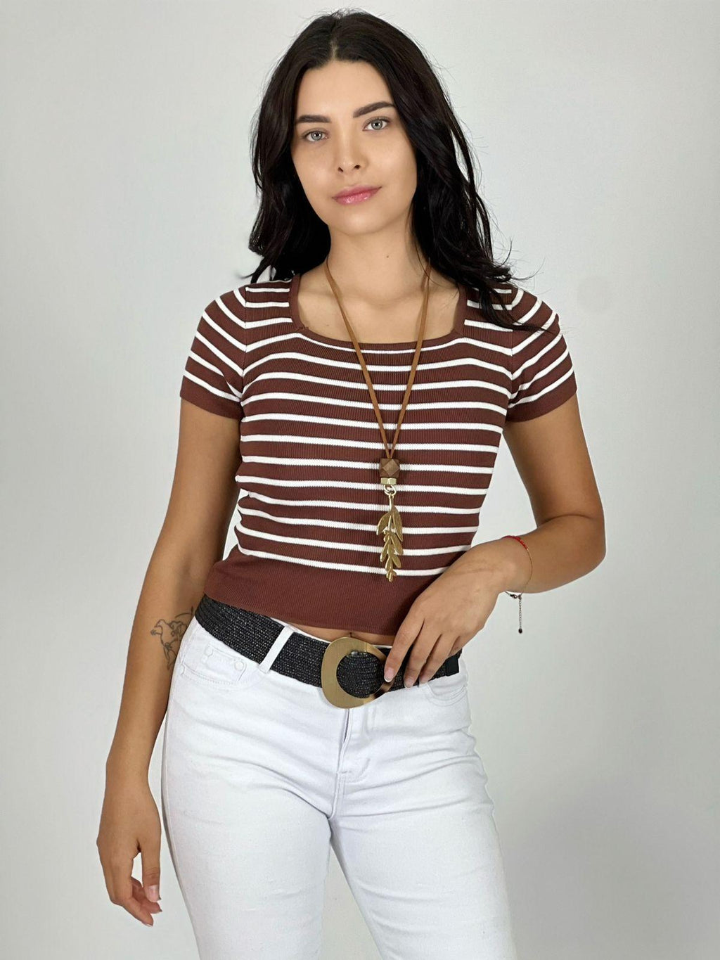 Polera Top de Líneas