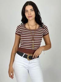 Polera Top de Líneas