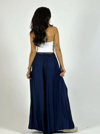 Palazzo Satinado con Cinturón