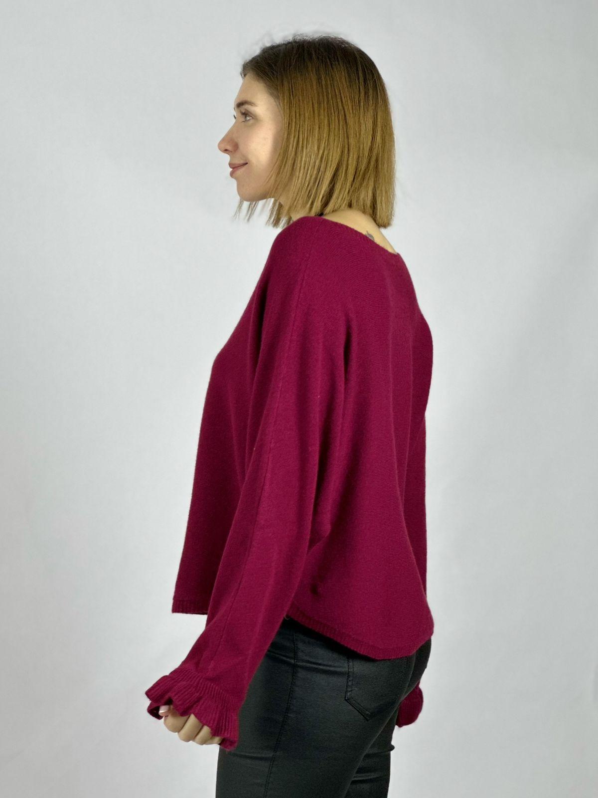Sweater Spandex Corto Cuello Bote
