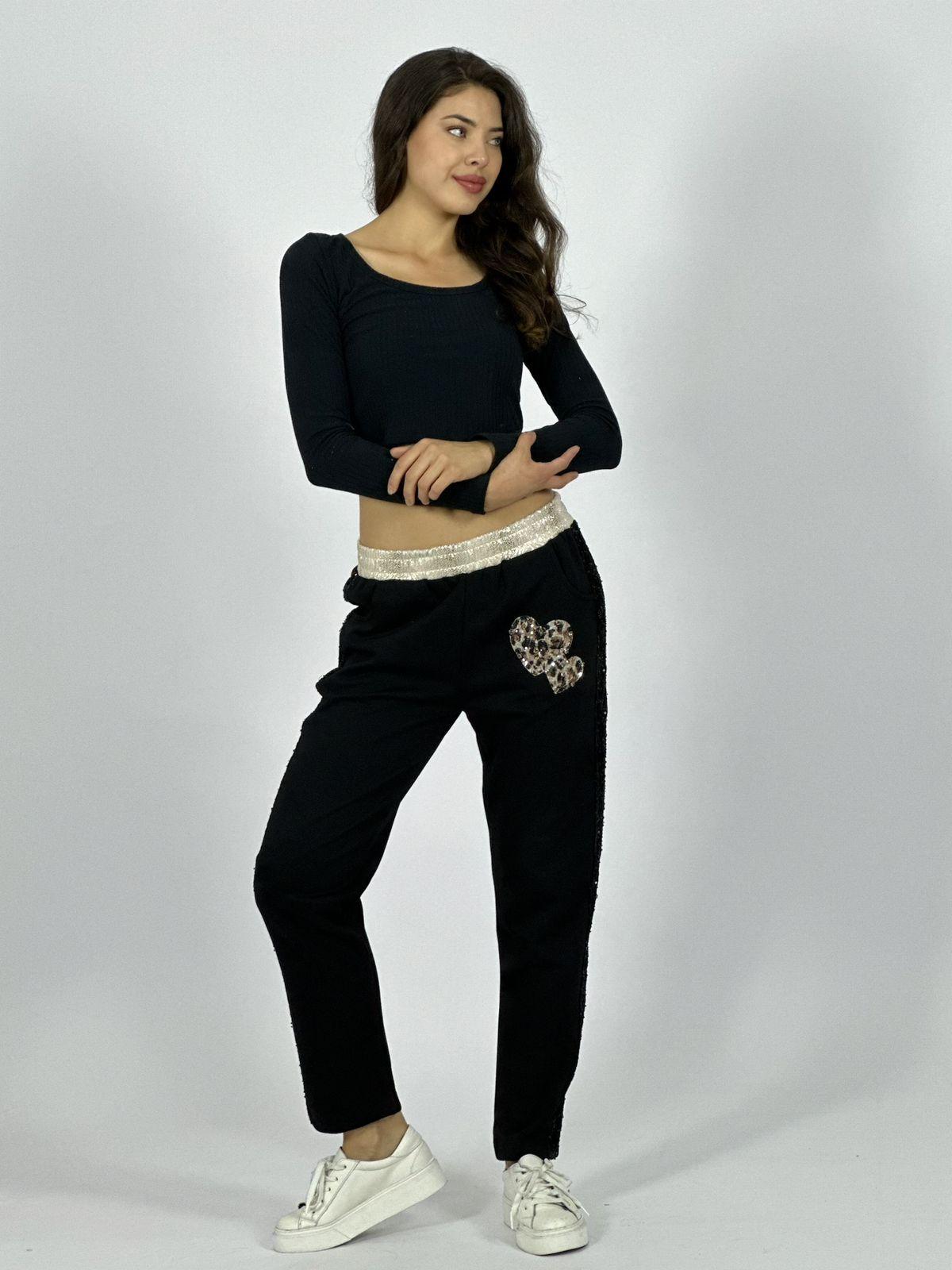 Jogger Algodón Doble Corazon Print