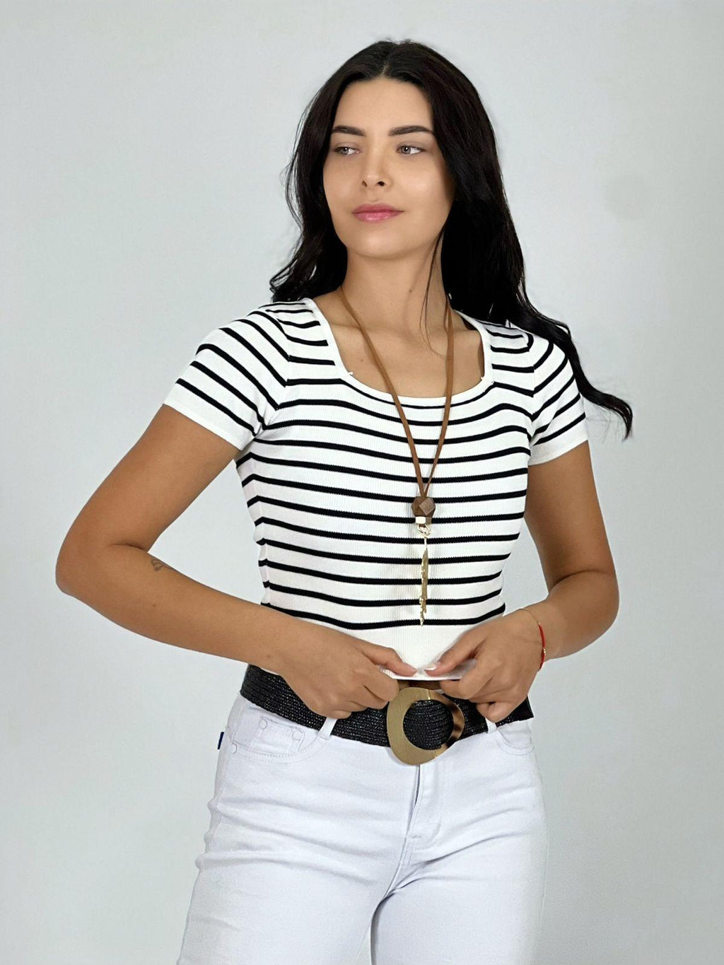 Polera Top de Líneas