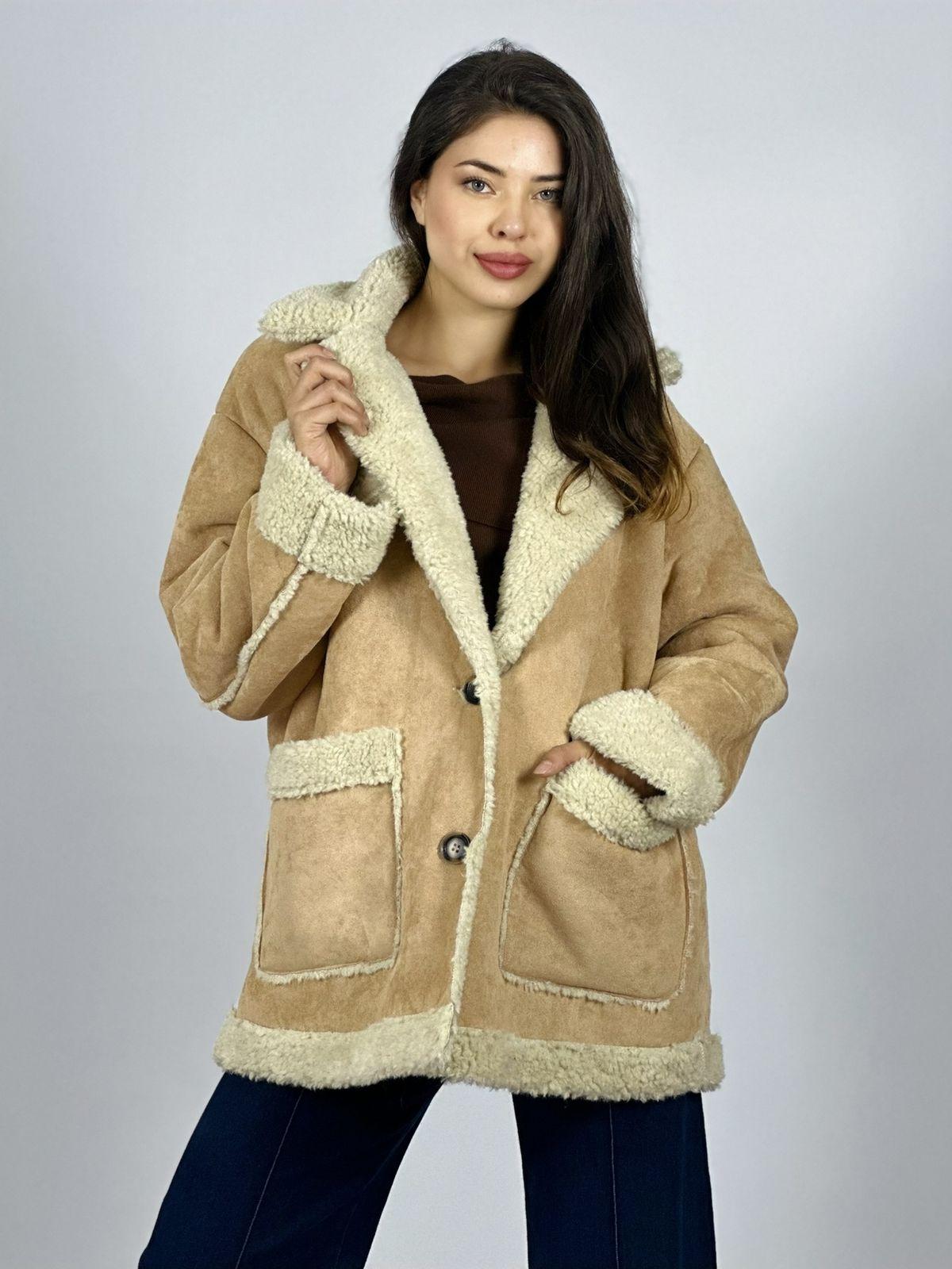 Abrigo Gamuza Italiano Achiporrado 2 Botones