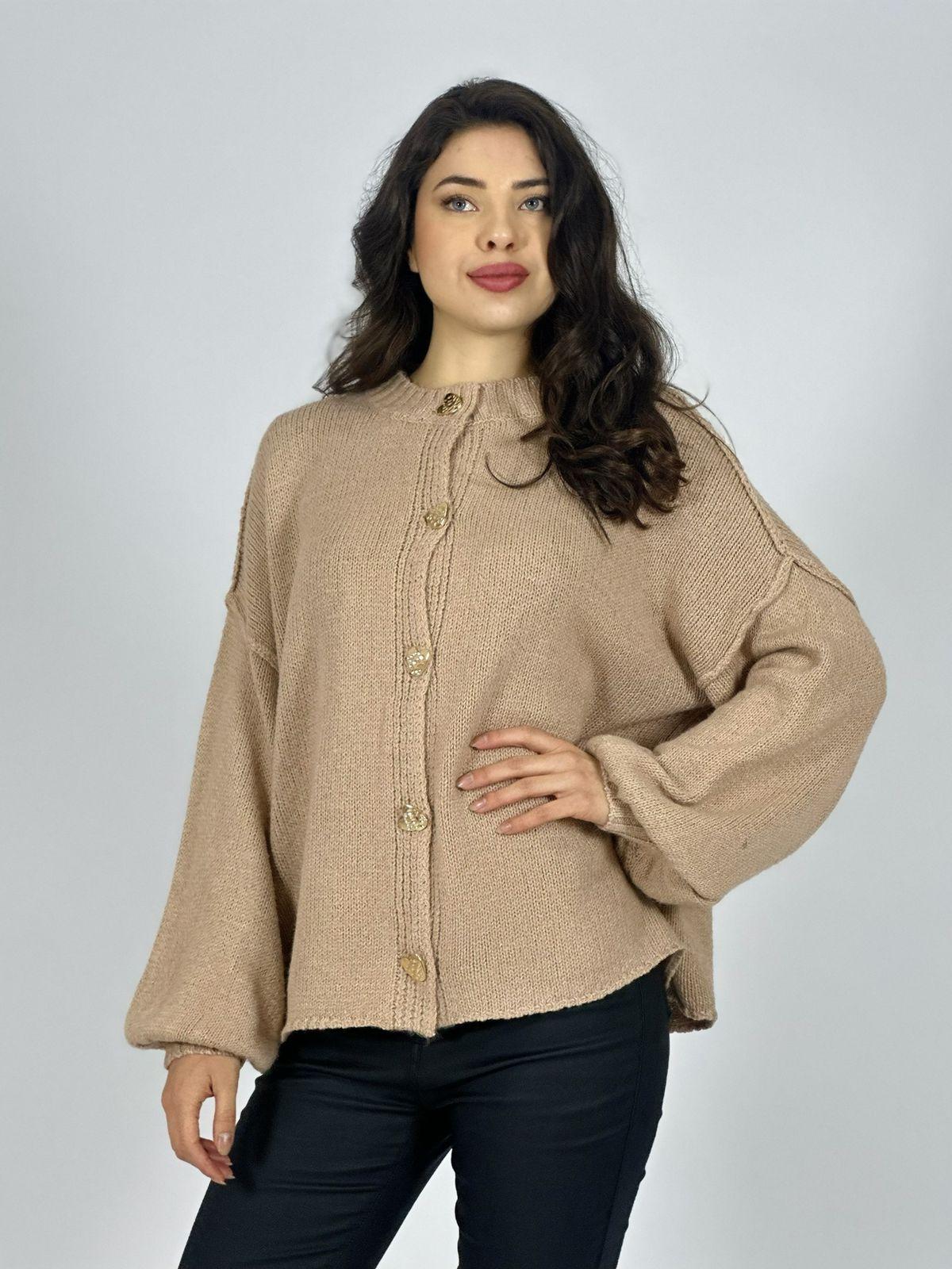 Sweater Lana Botones Corazón