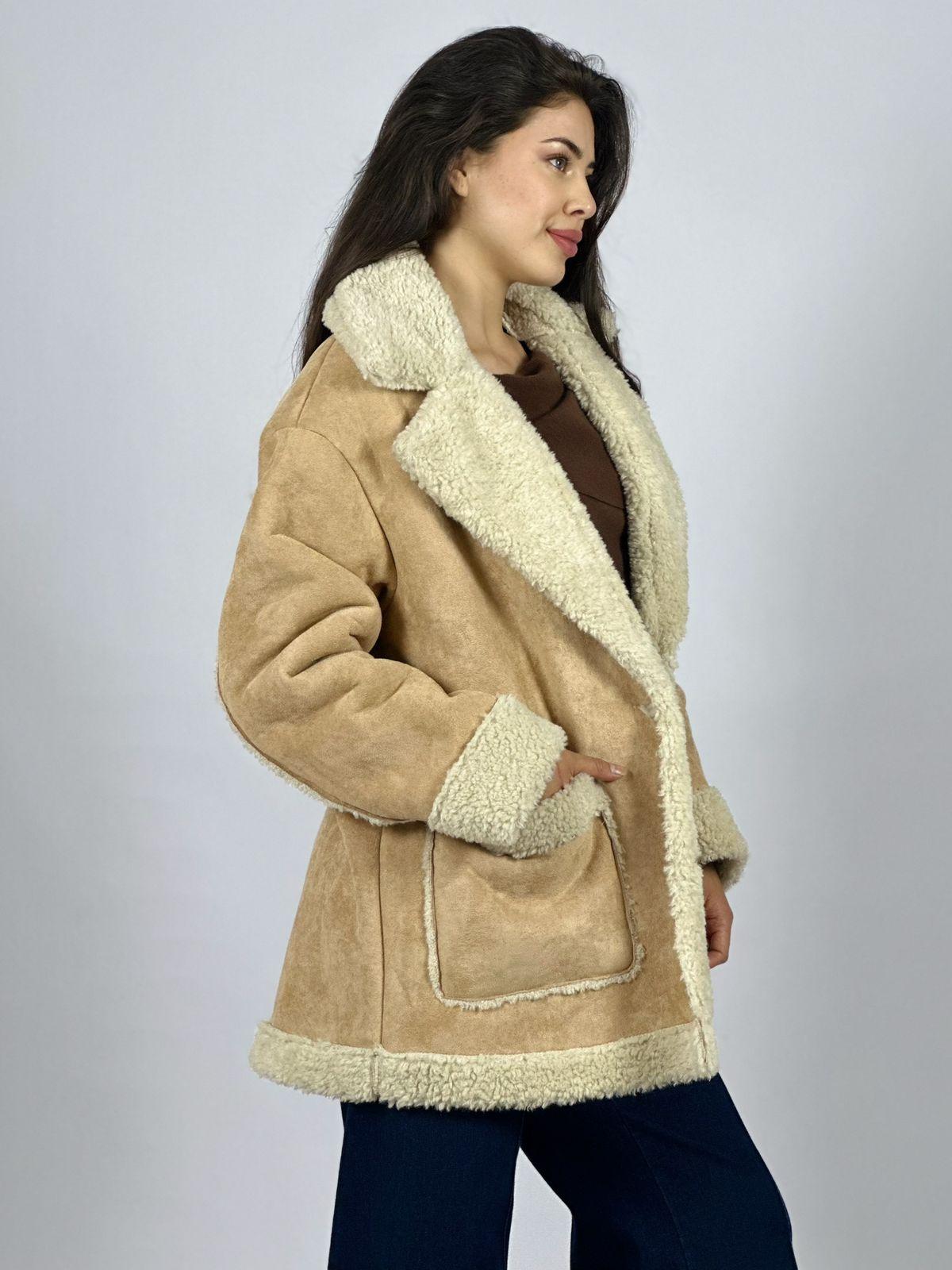 Abrigo Gamuza Italiano Achiporrado 2 Botones