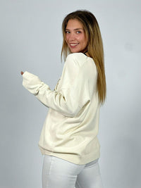 Sweater Corazón Lentejuelas Doradas