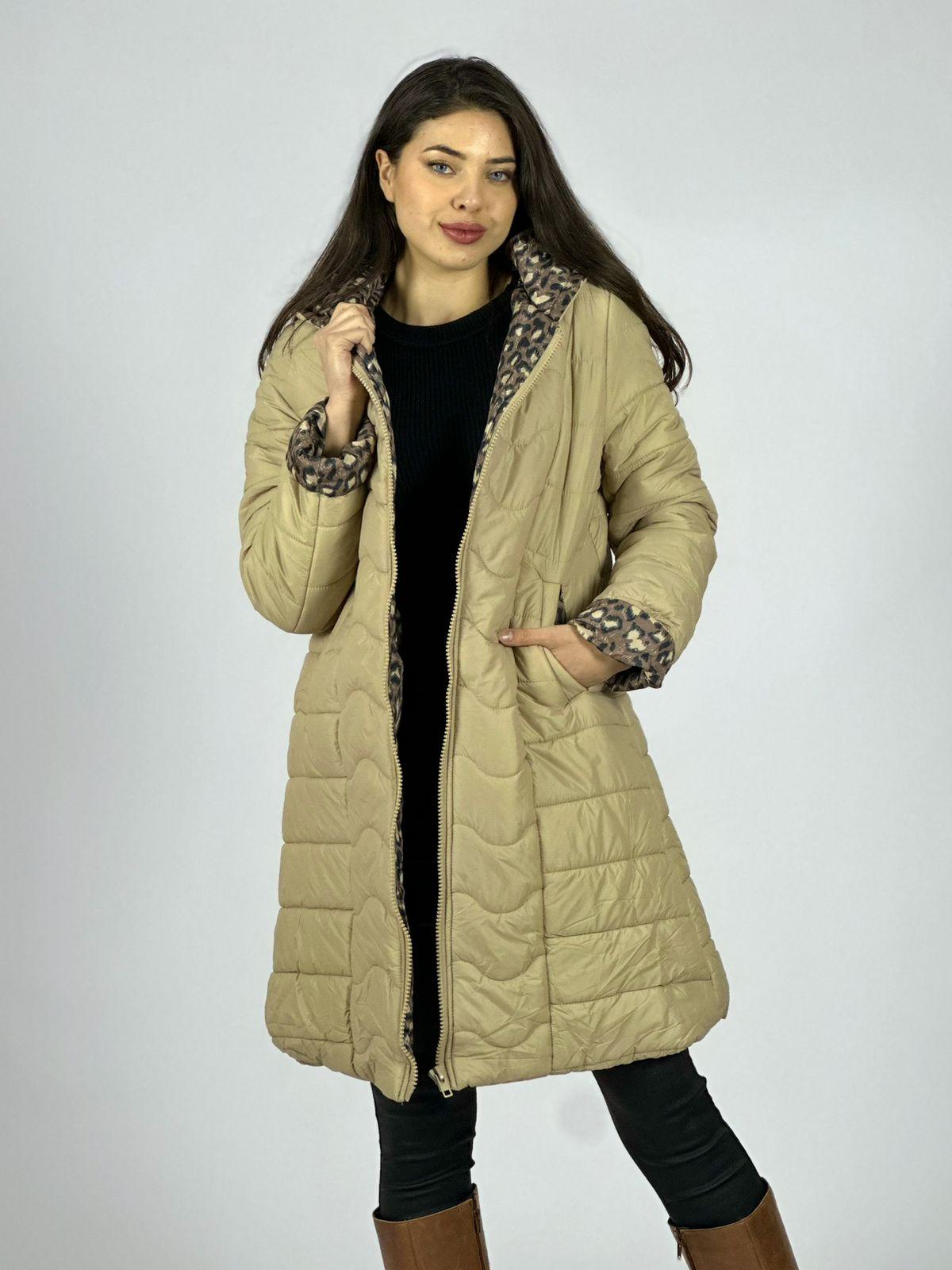 Parka Acolchada Forrado Print