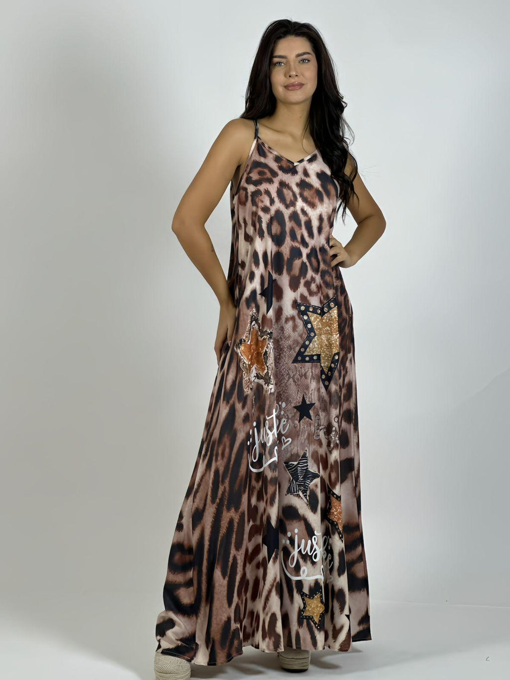 Vestido Viscosa Print, Estrellas y Letras