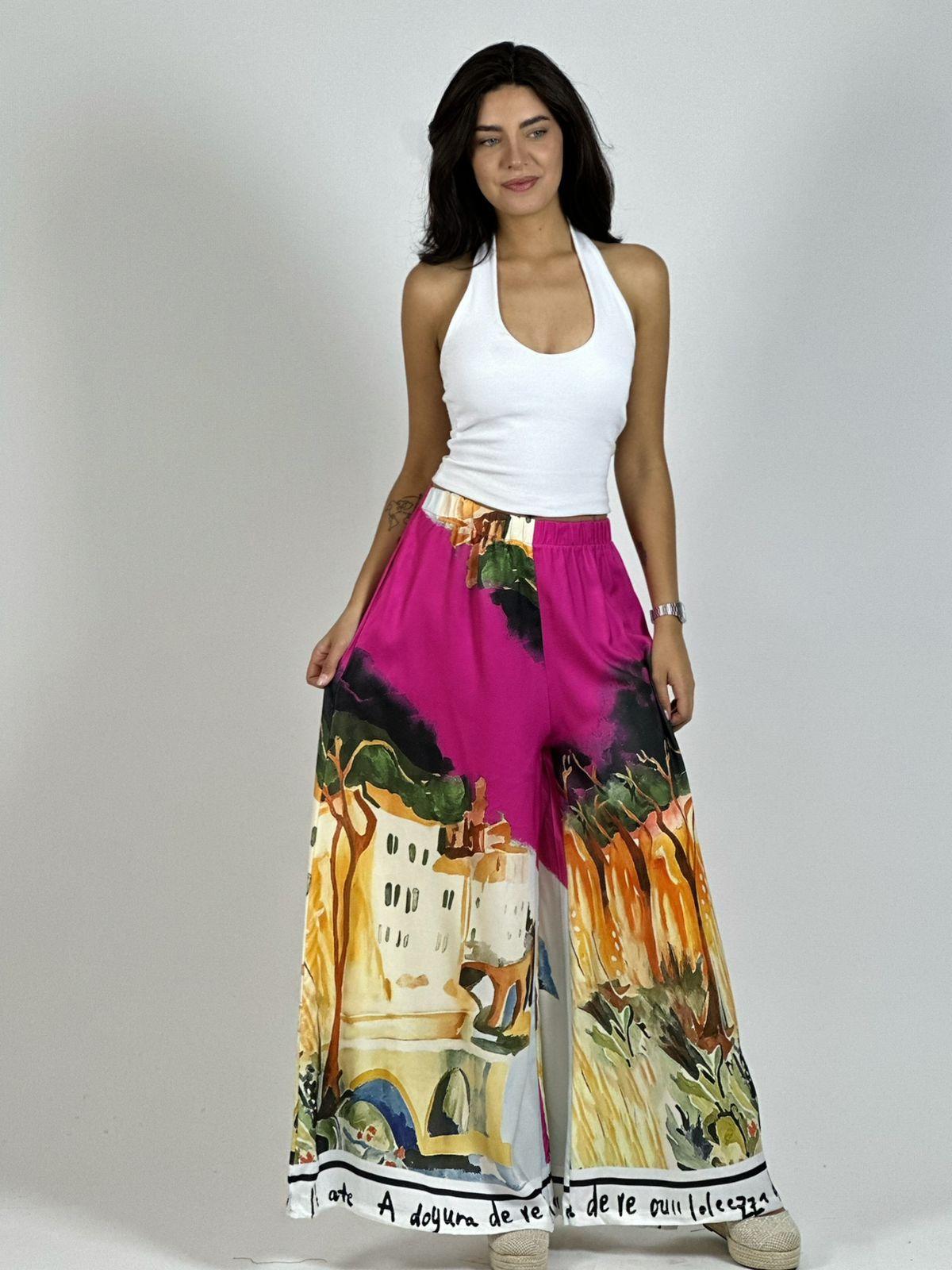 Palazzo Satín Estampado