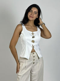 Polera Botones Maritimos