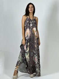 Vestido Viscosa Print con Corazón