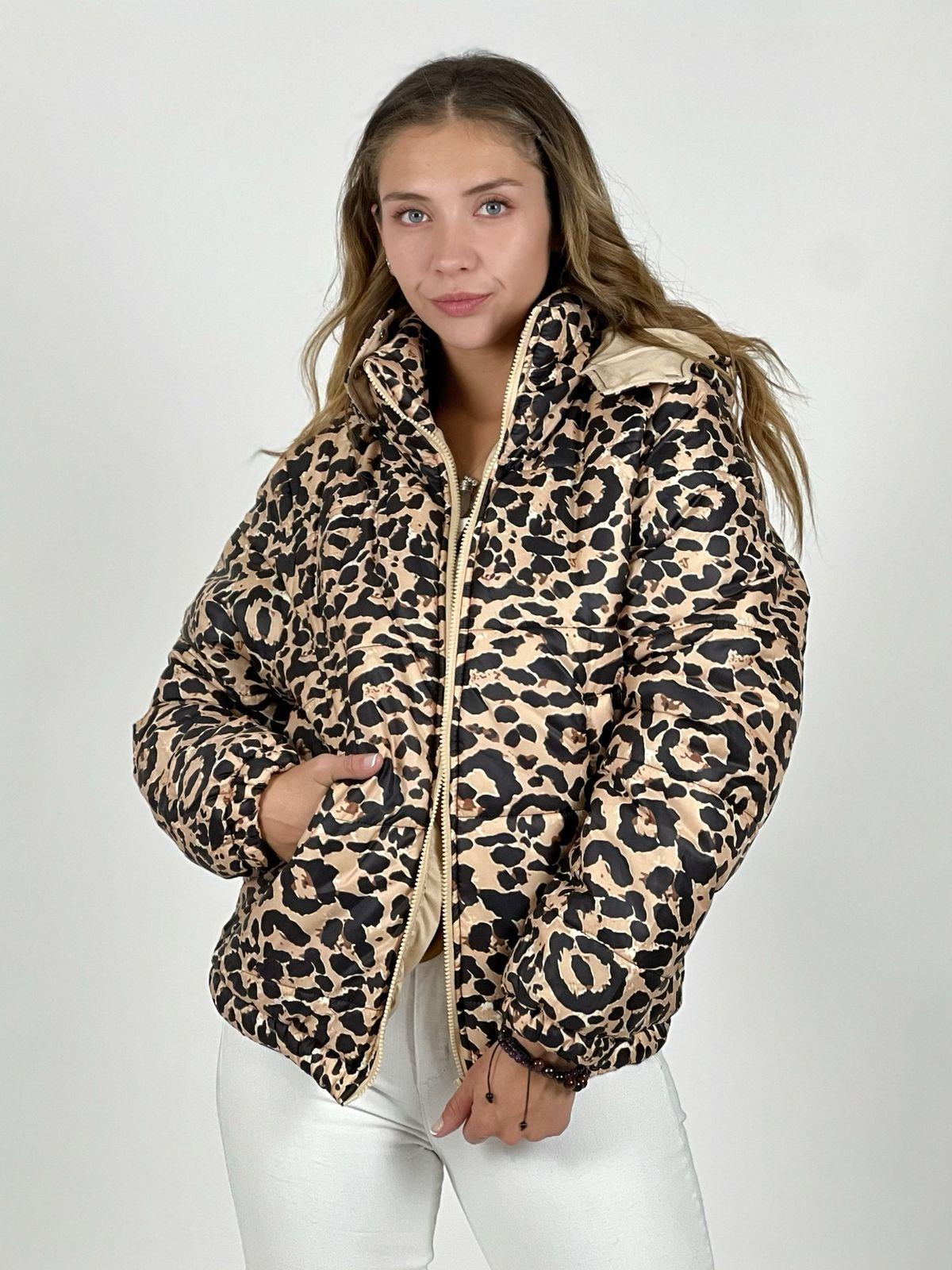 Parka Corta Acolchada Print