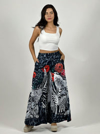 Palazzo Satín Estampado Snoopy y Rosas