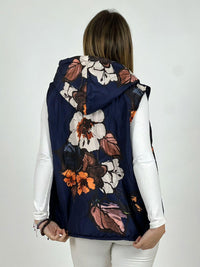 Parka Italiana Corta Estampado Flores