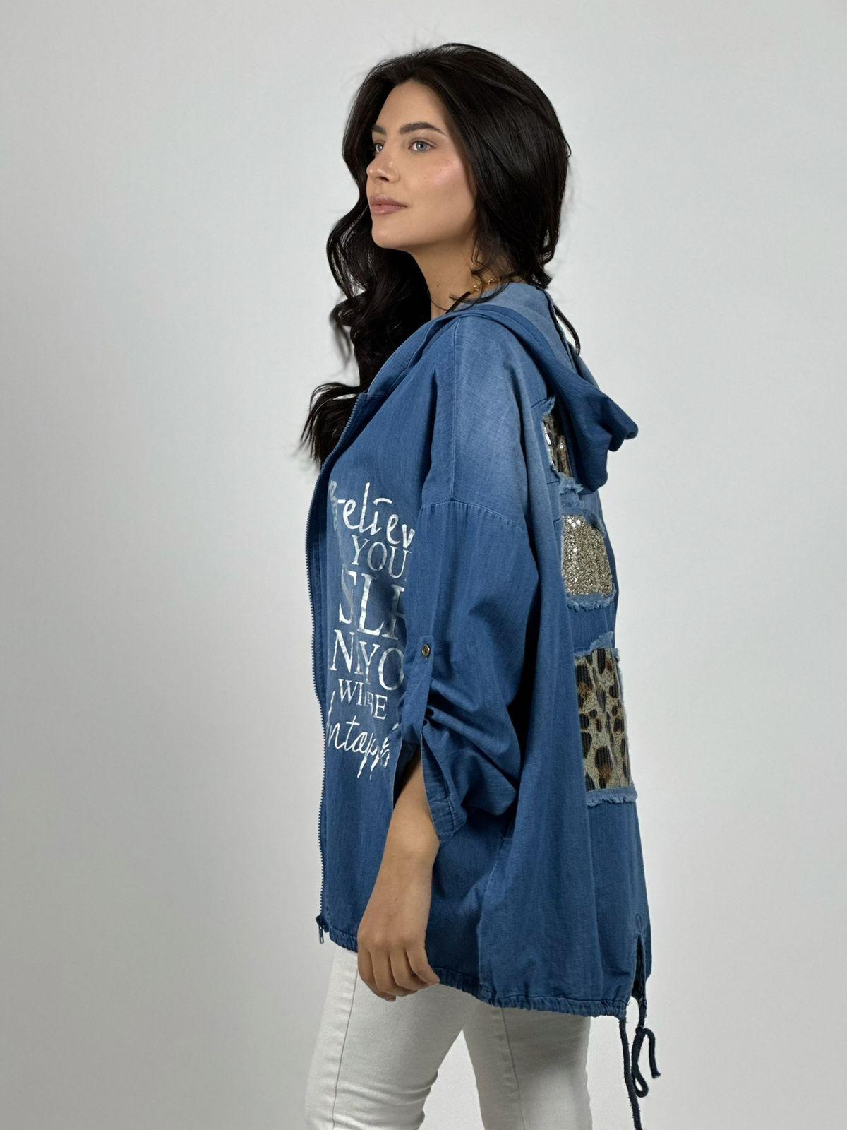 Blusa Mezclilla Estampado Believe
