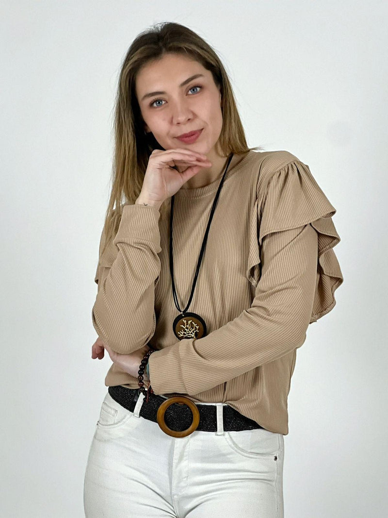 Polera Monserrat Faroleo en Hombros