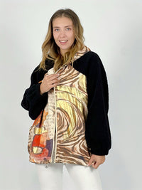 Abrigo Chiporro estampado Cebra