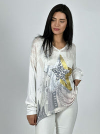 Sweater Hilo Estrella Brillante Print