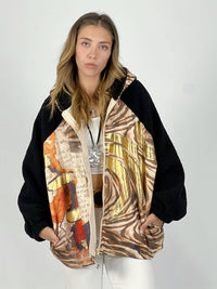 Abrigo Chiporro estampado Cebra