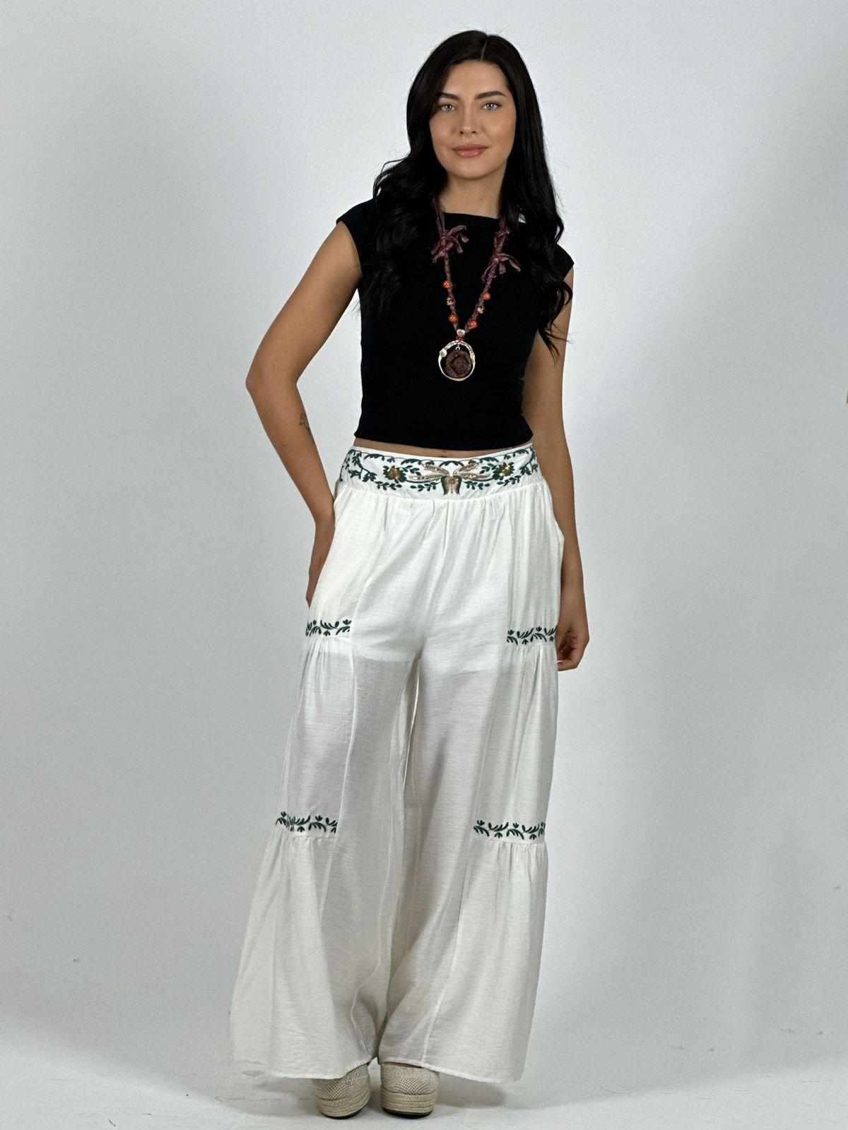 Palazzo Viscosa Toques Boho Chic