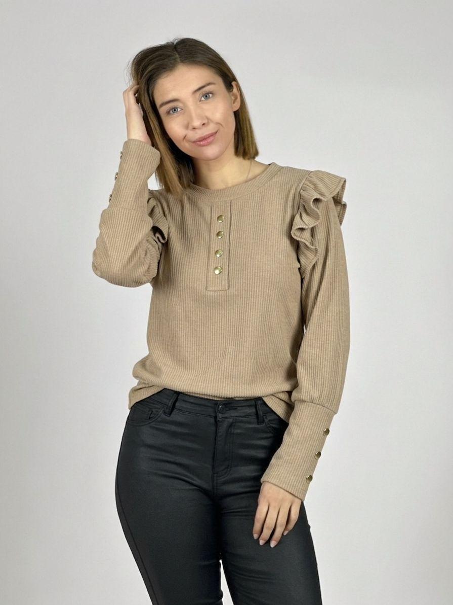 Polera  Faralao en Hombros con Botones