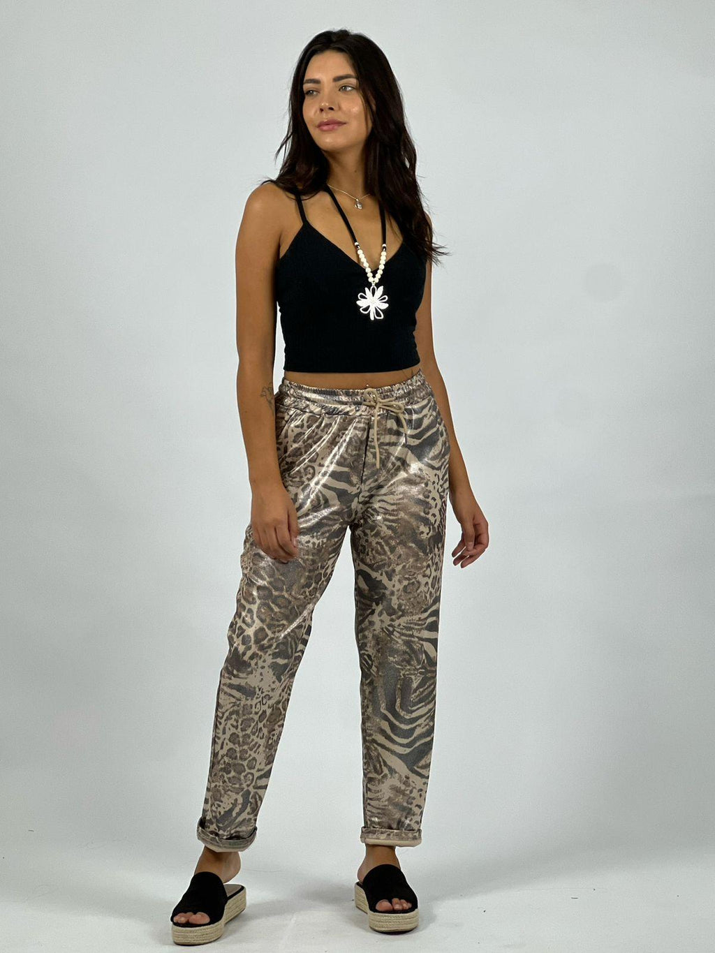 Jogger Algodón Diseño Leopardo
