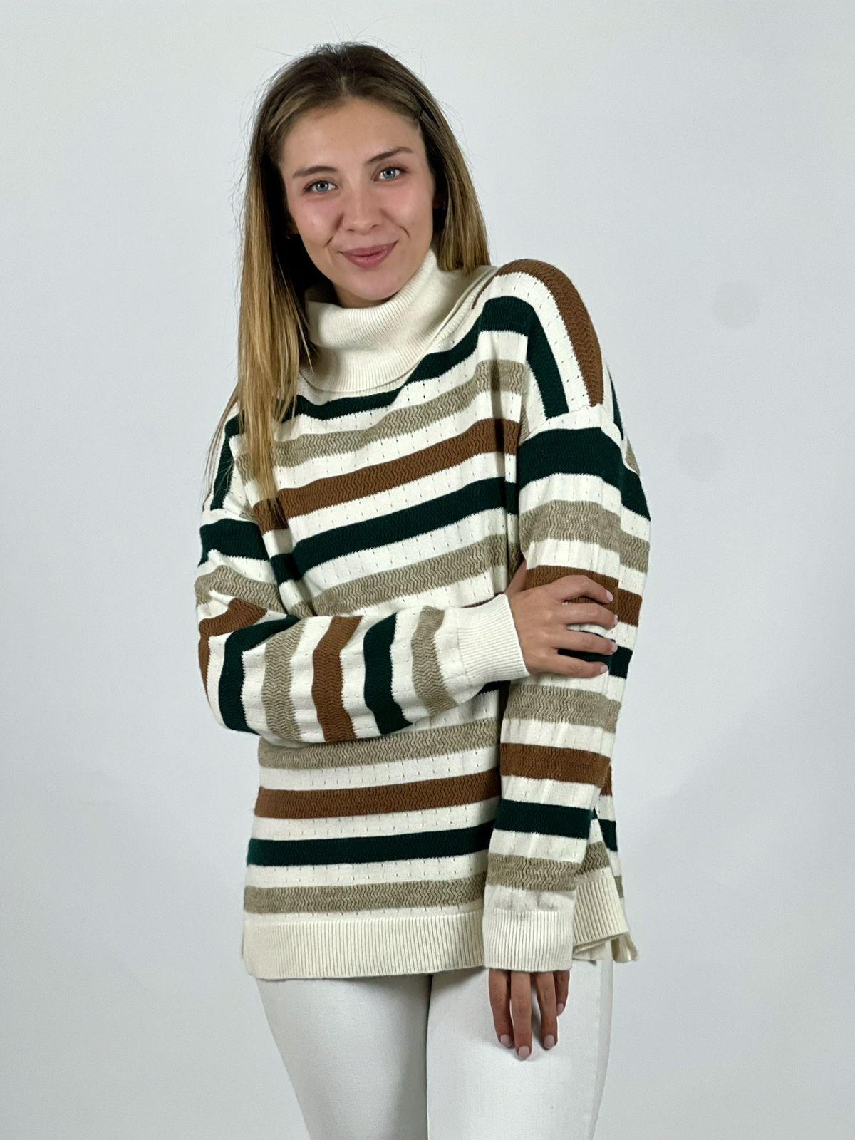 Sweater Lana Lineas Horizontales