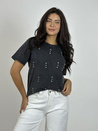 Polera Algodón con Tachas