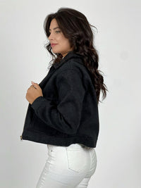 Chaqueta Paño Forrada Con Bolsillos