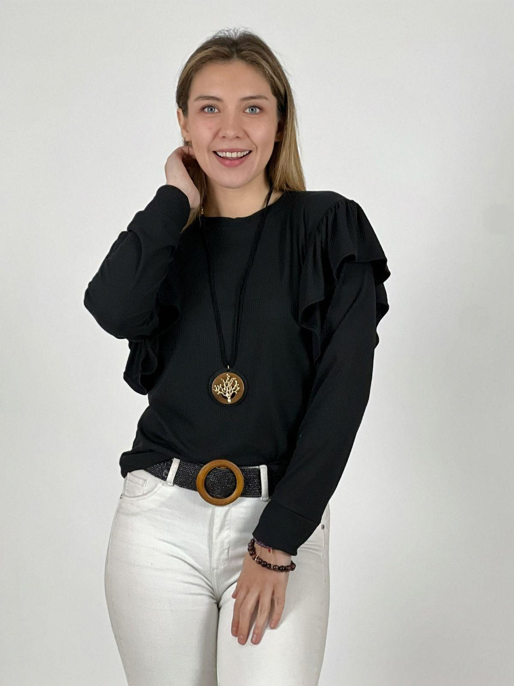 Polera Monserrat Faroleo en Hombros