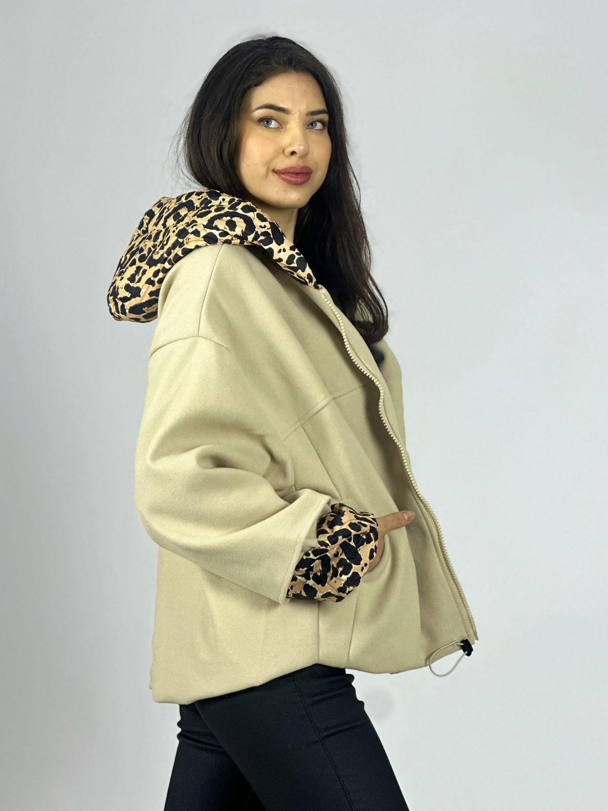 Chaqueta de Paño Toques Print