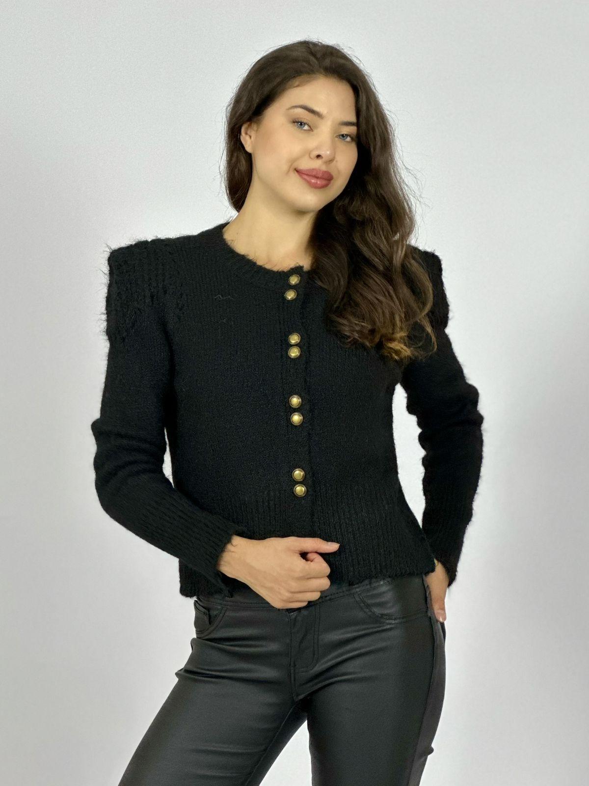 Sweater Lana Corto Abotonado