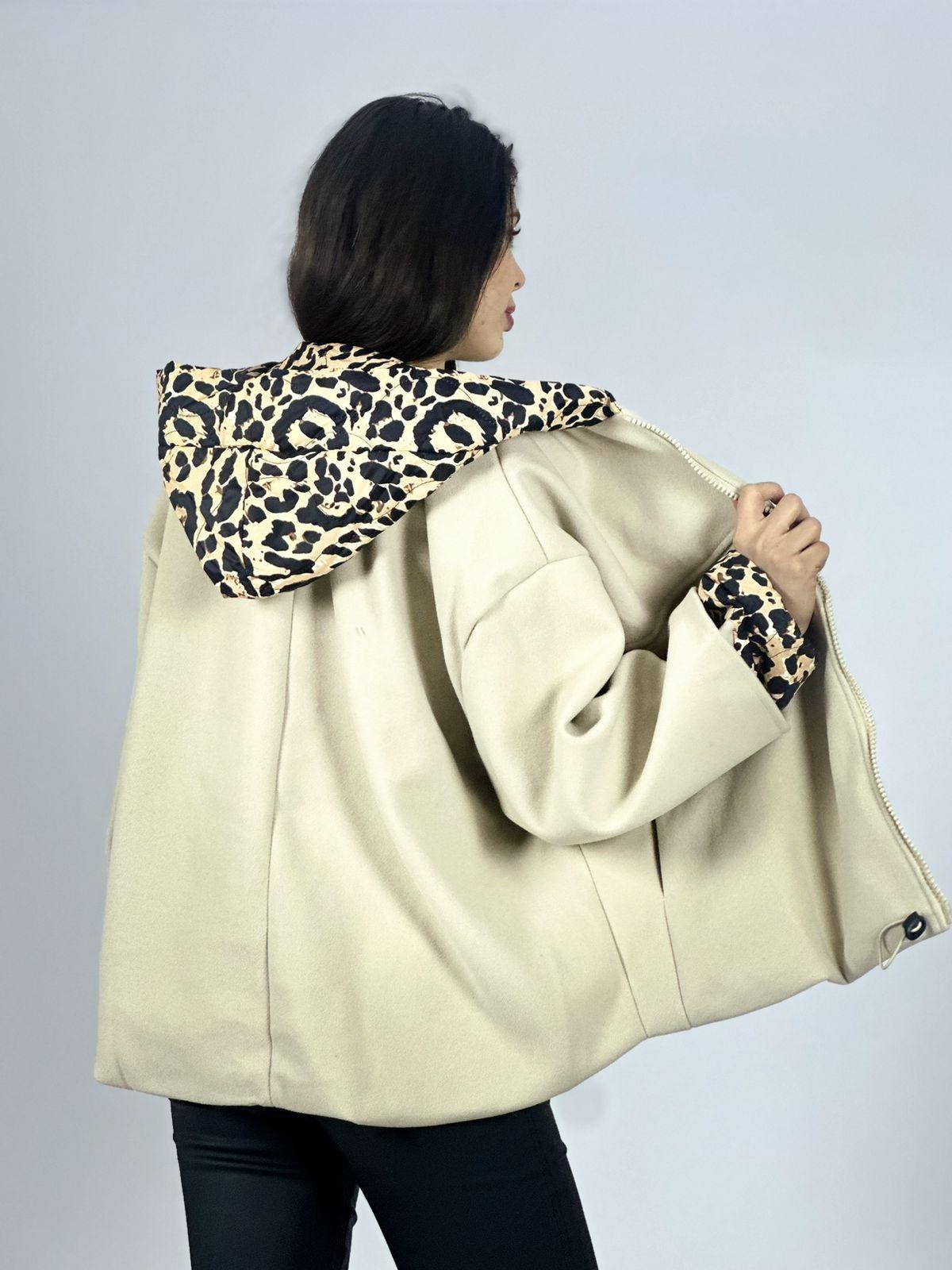 Chaqueta de Paño Toques Print